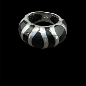 Sterling silver dome ring